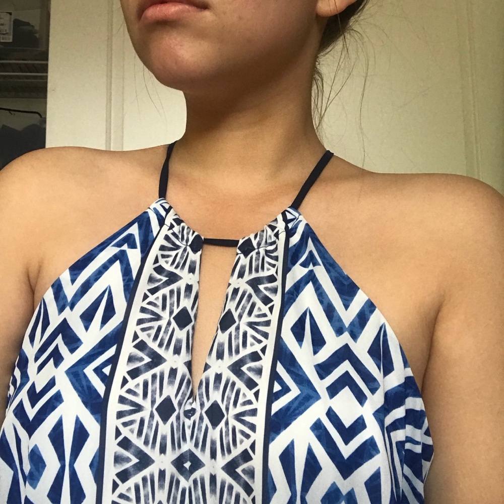 👗summer blue sundress